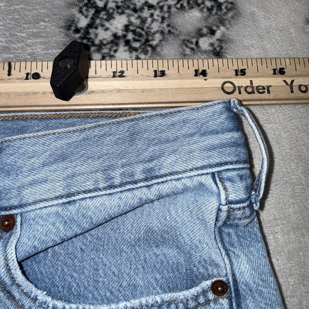 Abercrombie Fitch The Wide Leg High Rise Jeans Womens Size 28 Blue Light Wash - Picture 4 of 13